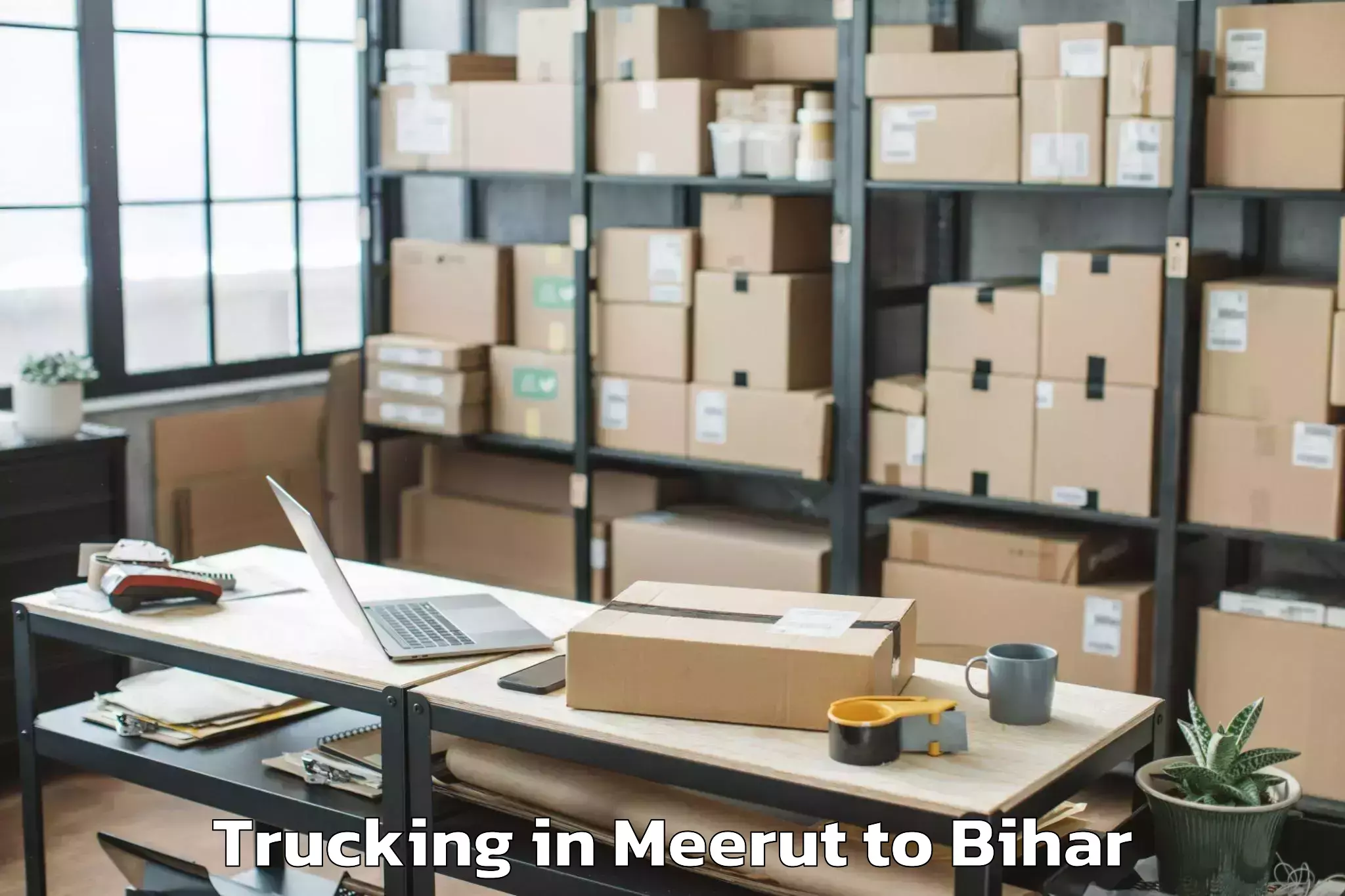 Trusted Meerut to Kharagwara Trucking